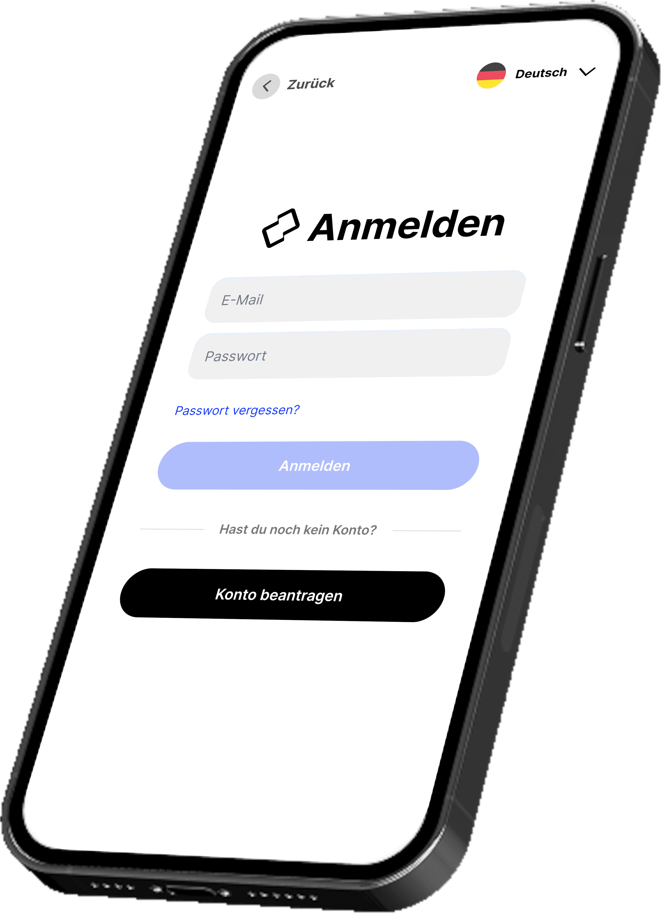 Banking app interface